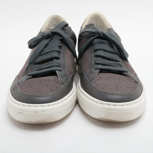 Brunello Cucinelli Leather Suede Sneaker Brown x Gray - Picture 10 of 15